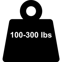 100-300 lbs